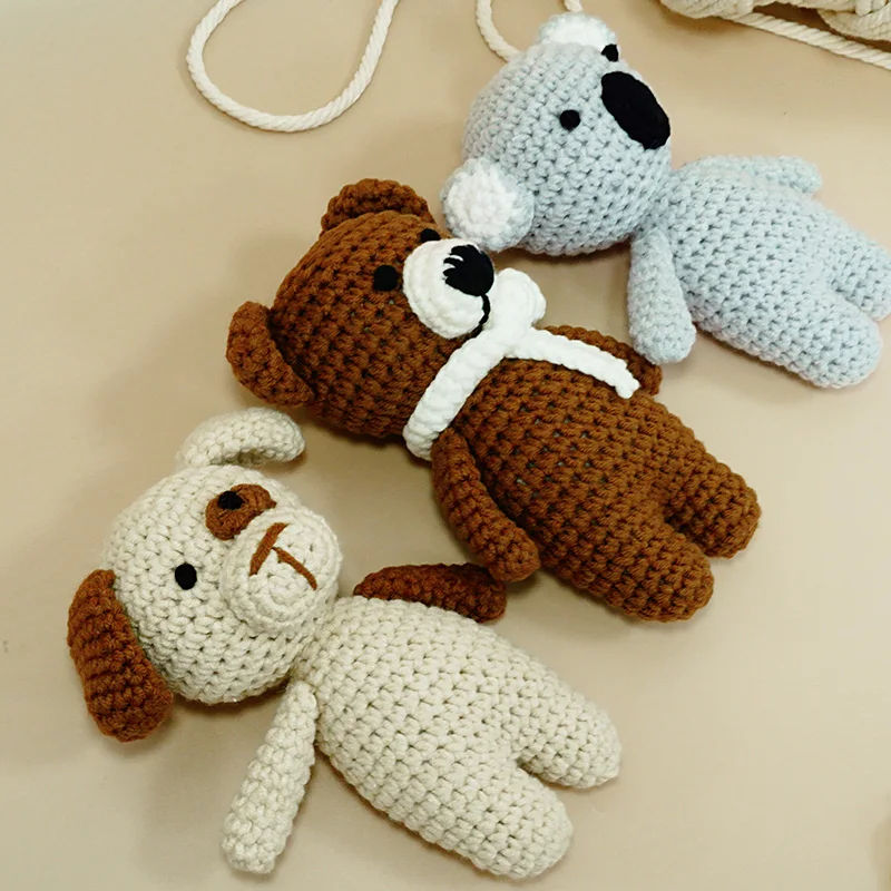 Crochet Cute Animal Plushies: Three-Dimensional, Handmade, And Suitable for Baby Animals Puppy Dog Bear Koala