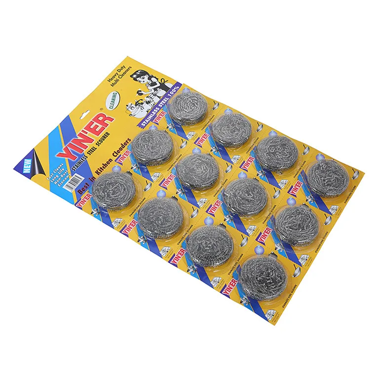 Cheap Price Newest Selling Stainless Steel Sustainable 40 Sets YINER 18g Customization Service Provided 410 Scrubber