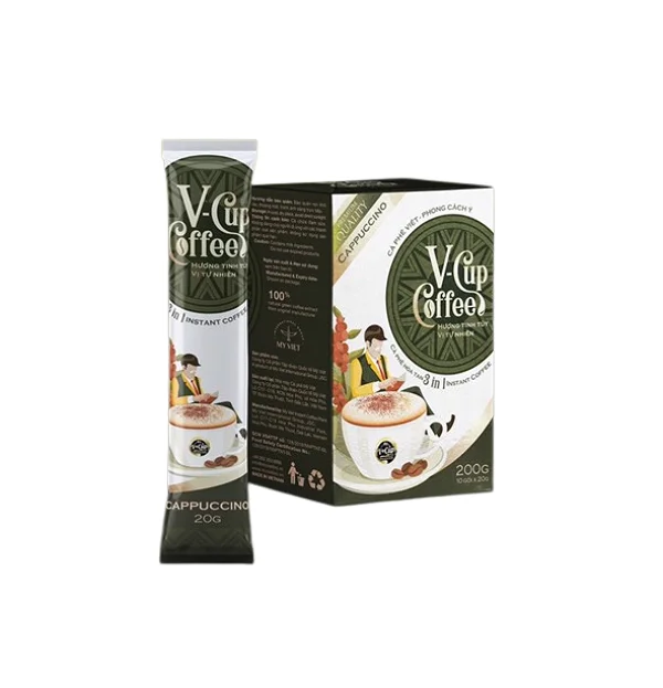 Cappuccino instant coffee 4 in 1, OEM Myviet International Group
