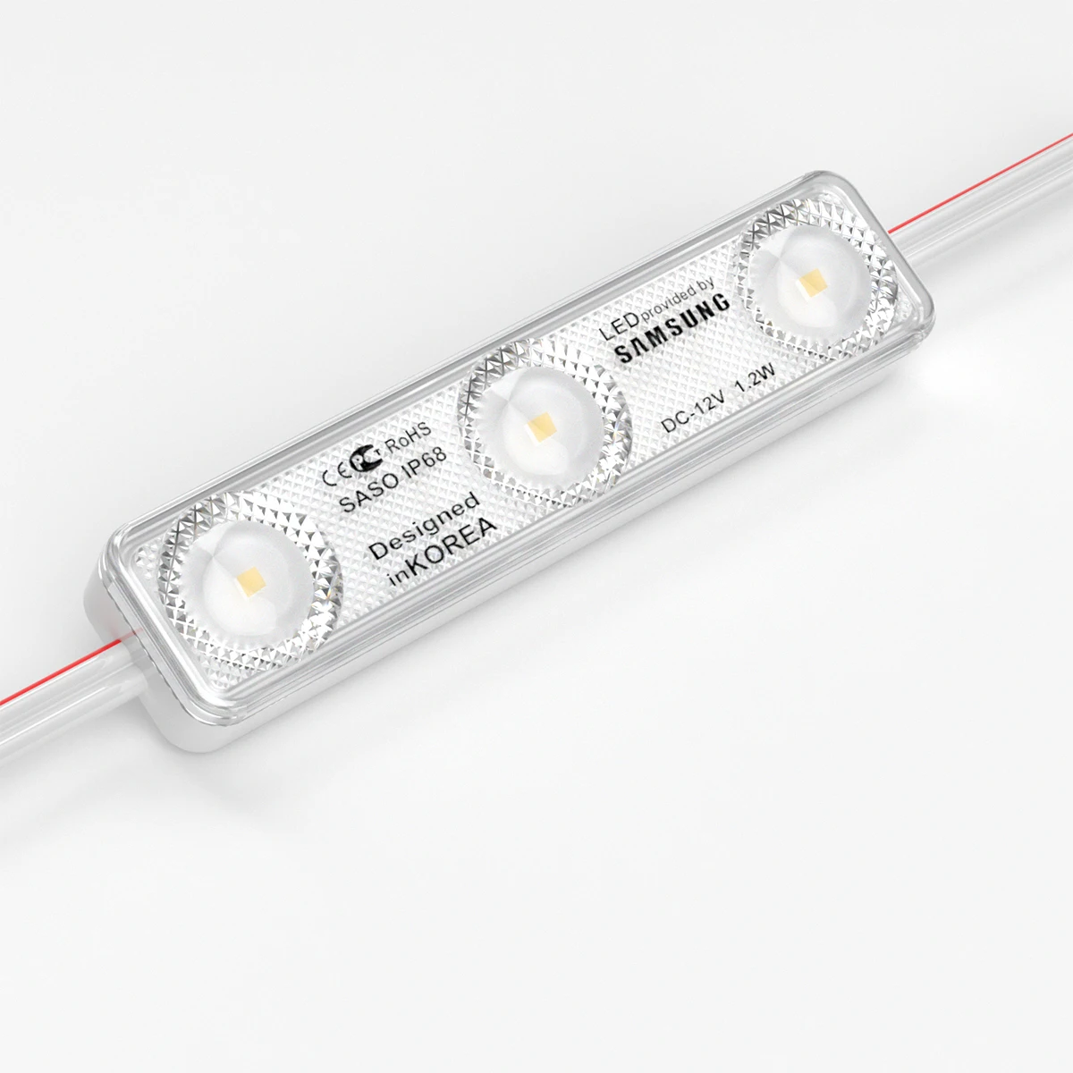 DC12V 3 светодиода high lumen светодиодный модуль 1 2 W SMD 2835 Корея дизайн чип световой