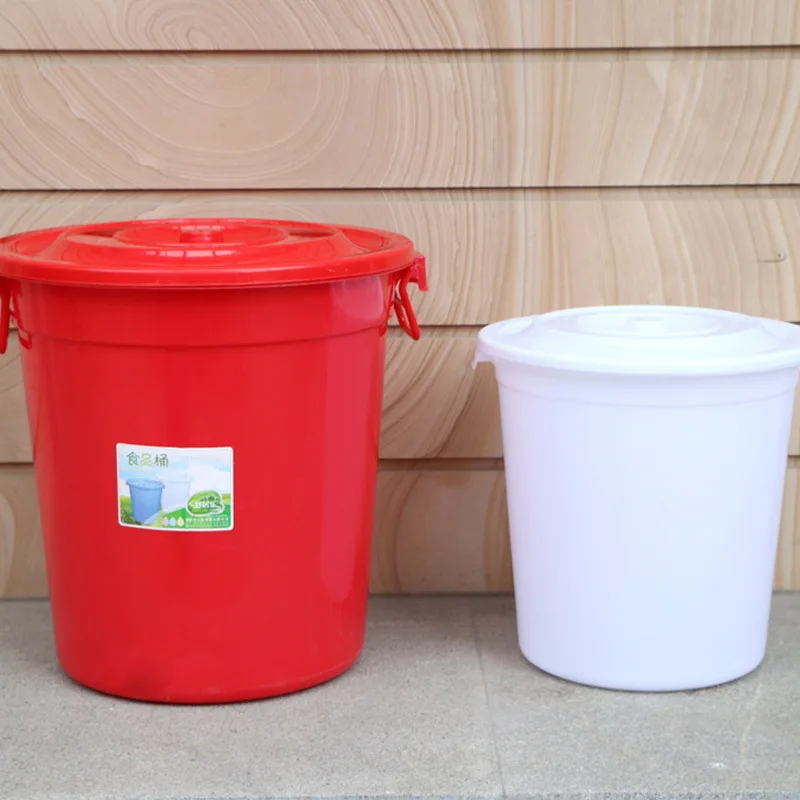 Китайский производитель недорогое пластиковое ведро для воды 70L/100L/160L/200L/250L большое с крышкой ручкой