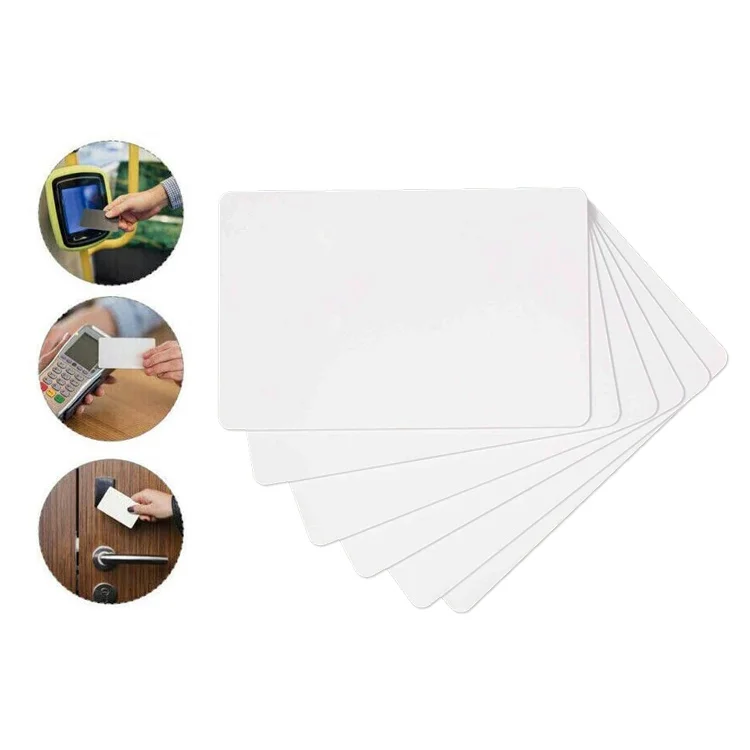 
 HF белый сублимационный бизнес печати RFID классические 4k смарт-карты с чипом  