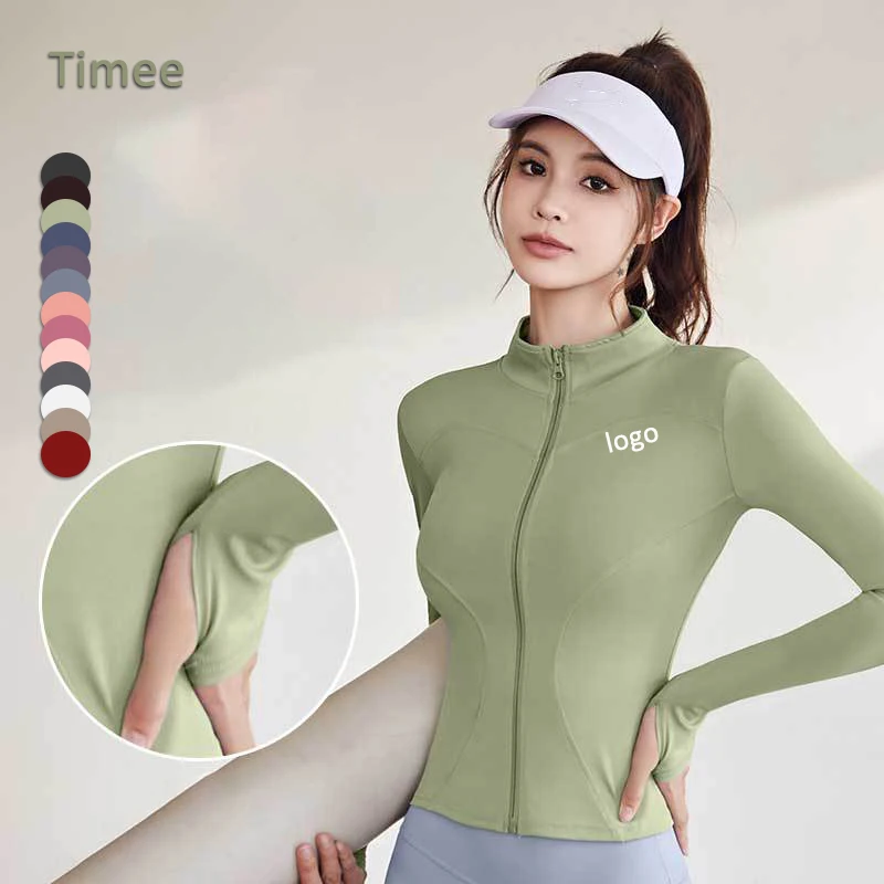 Nude Feeling outdoor Yoga jacket zipper Quick-drying Breathable  Running yoga fitness for Women