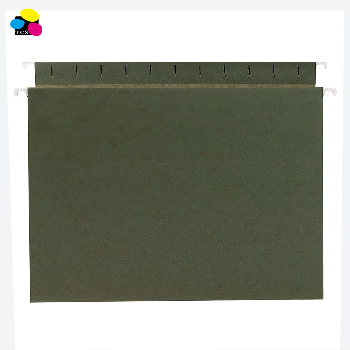 10% пост-потребительский материал, 1 дюйм, размер расширенной буквы, стандартная зеленая 25/коробка, нижние подвесные папки для файлов