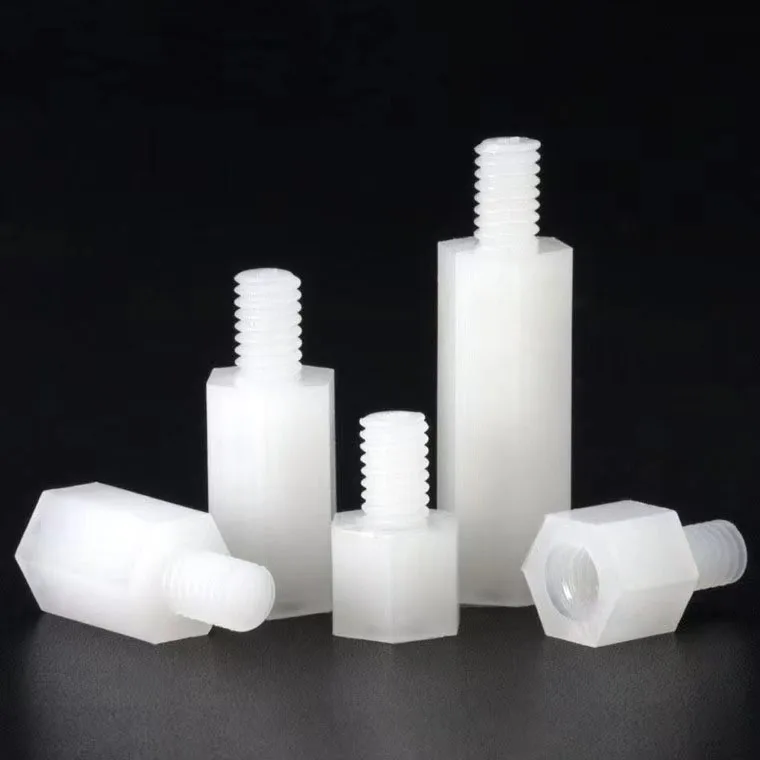 Factory price hex pcb M2 M3 M4 M5  natural hex pcb nylon plastic spacer female insulation standoff spacer