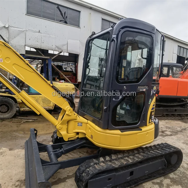 Professional low price sale of used machines Komatsu PC35 hydraulic crawler excavator
