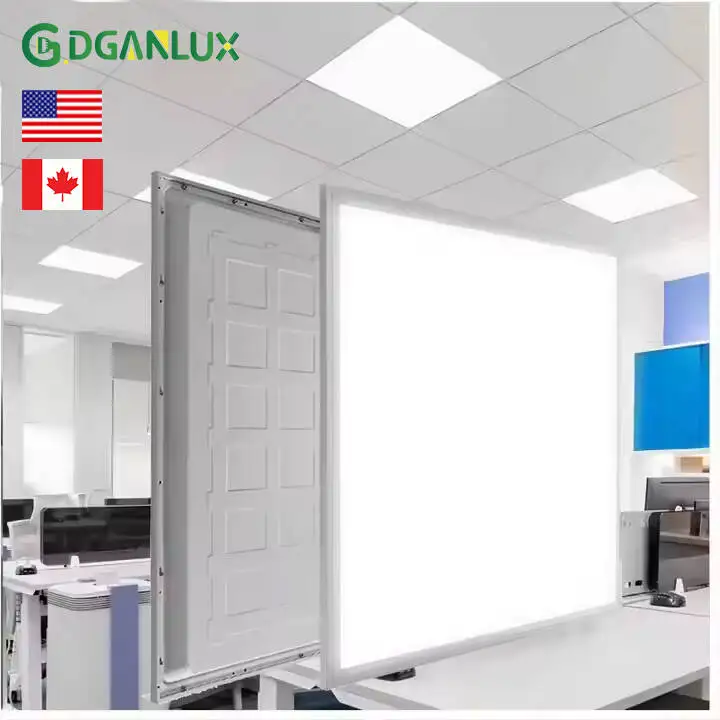 Drop Ceiling Led Light 2X4 1X4 2X2Ft Frameless Super Thin Panel Light for Canada Market