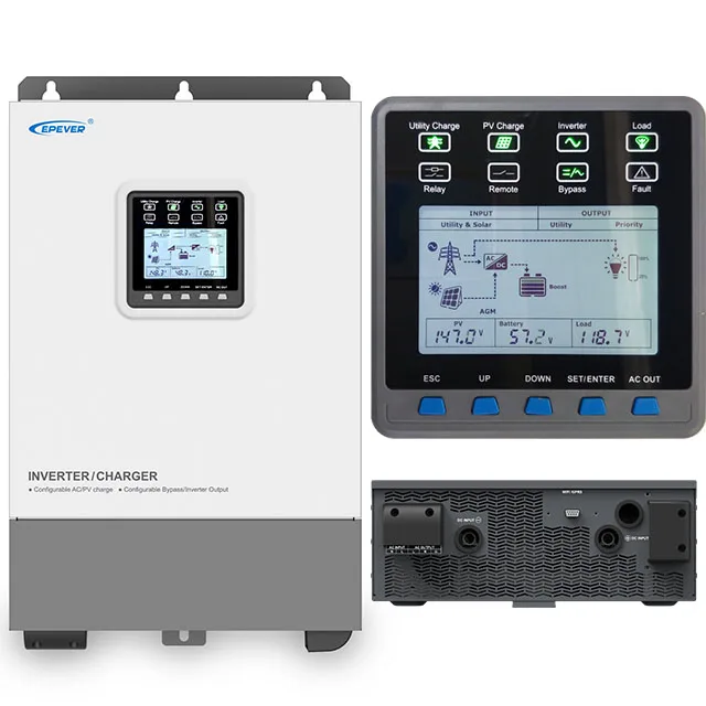 Epever 3KW 5KW 24V 48V DC 220/230V AC Pure Sine Wave Solar Inverter Double MPPT On/Off Grid Solar hybrid Inverter