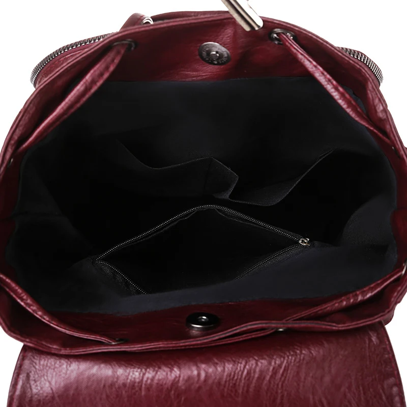 Genuine Brand Soft Leather Backpack For Women Fashion Anti-theft Travel Bagpack Casual Lides Shoulder Bags School Bag Sac A Dos