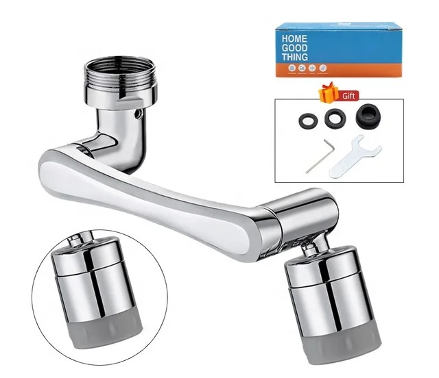 Metal Copper 1440 Degree Rotation Faucet Aerator Extender Anti Splash Filter Faucets Bubbler Nozzle Kitchen Saving Water Sprayer
