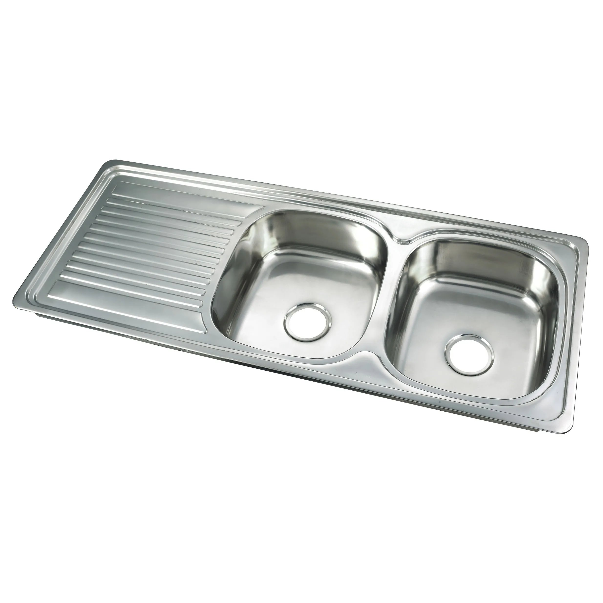 
China Best-selling 1.2m Easy Clean Stainless Steel Sink Primary Color Kitchen Large Double Basin 
