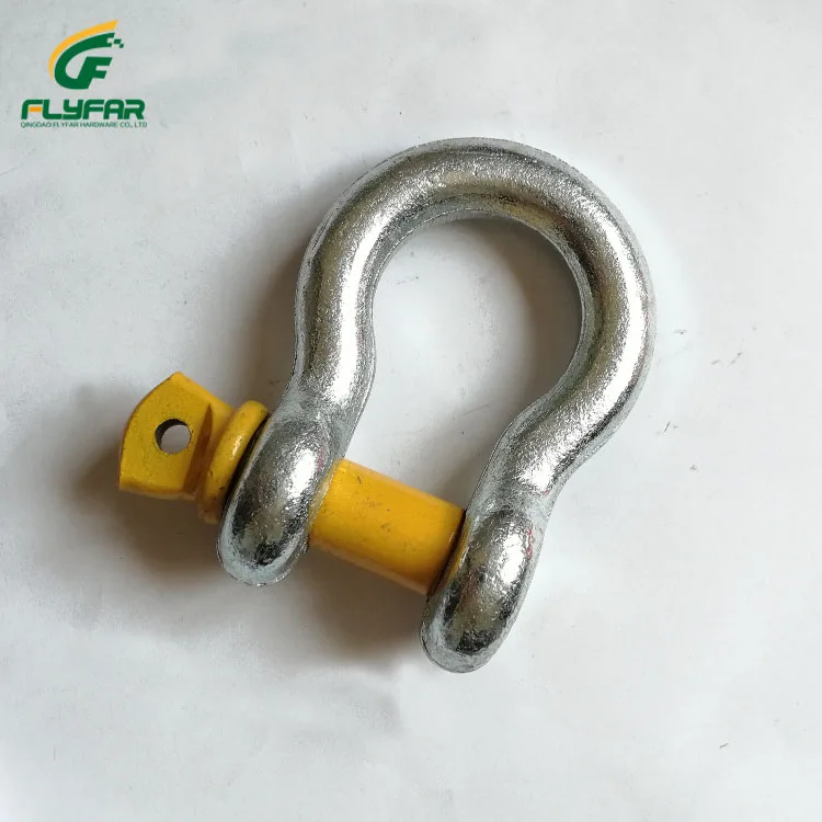 Galvanized Forged Steel Screw Pin Bow Shackle
