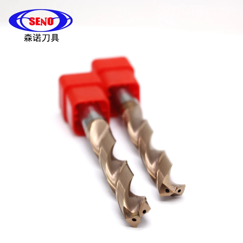 HRC60 Coolant Drilling Tool Carbide Drill Tools Inner Coolant Twist Drill