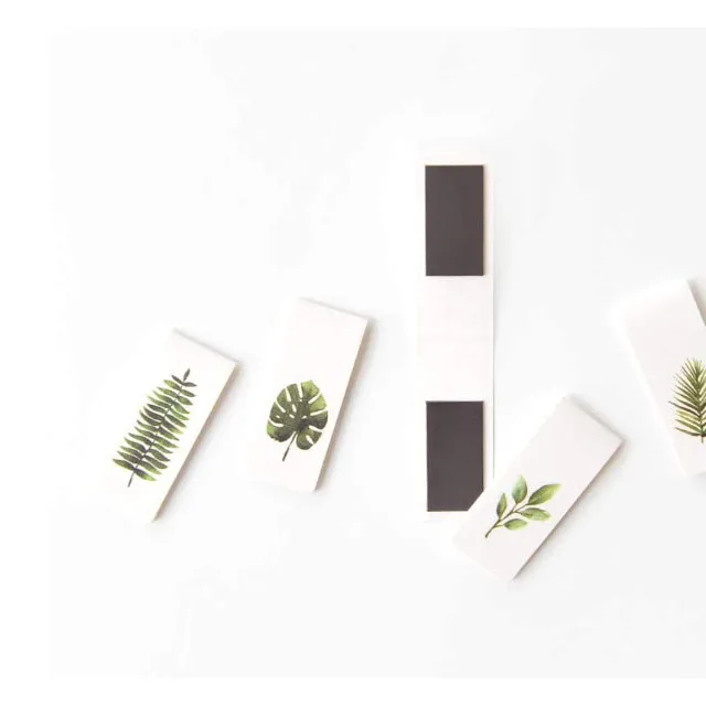 
Beautiful Flowers Green Plants Best Wishes Bookmarks for Novelty Book Reading Maker Page Paper Bookmarks 