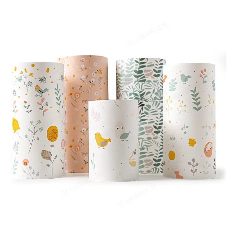 HENRICH Wholesale hand towel 25x25cm Core bamboo Pulp disposable cleaning towels