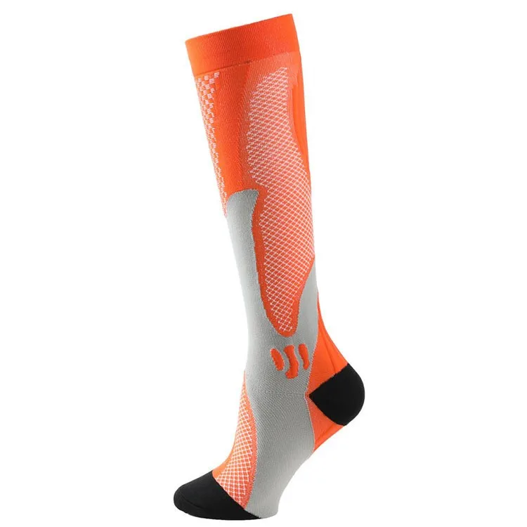 Custom Copper Nylon Sports Compression Sock Fitness Safety Football Non Slip Socks
