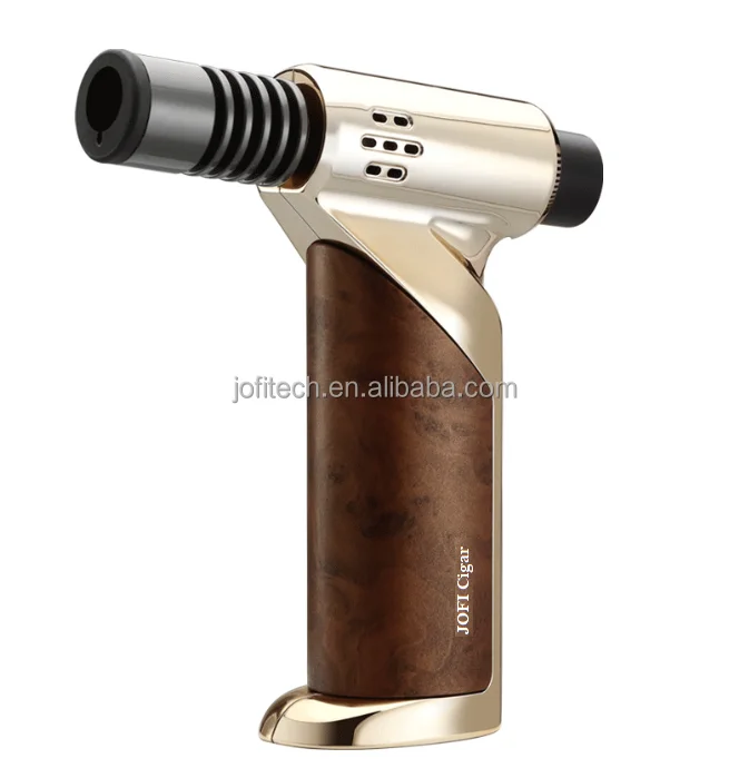 New Wholesale Blue Flame Torch Lighter Cigar Kitchen BBQ Welding Refillable Butane Gas Lighter Custom Logo
