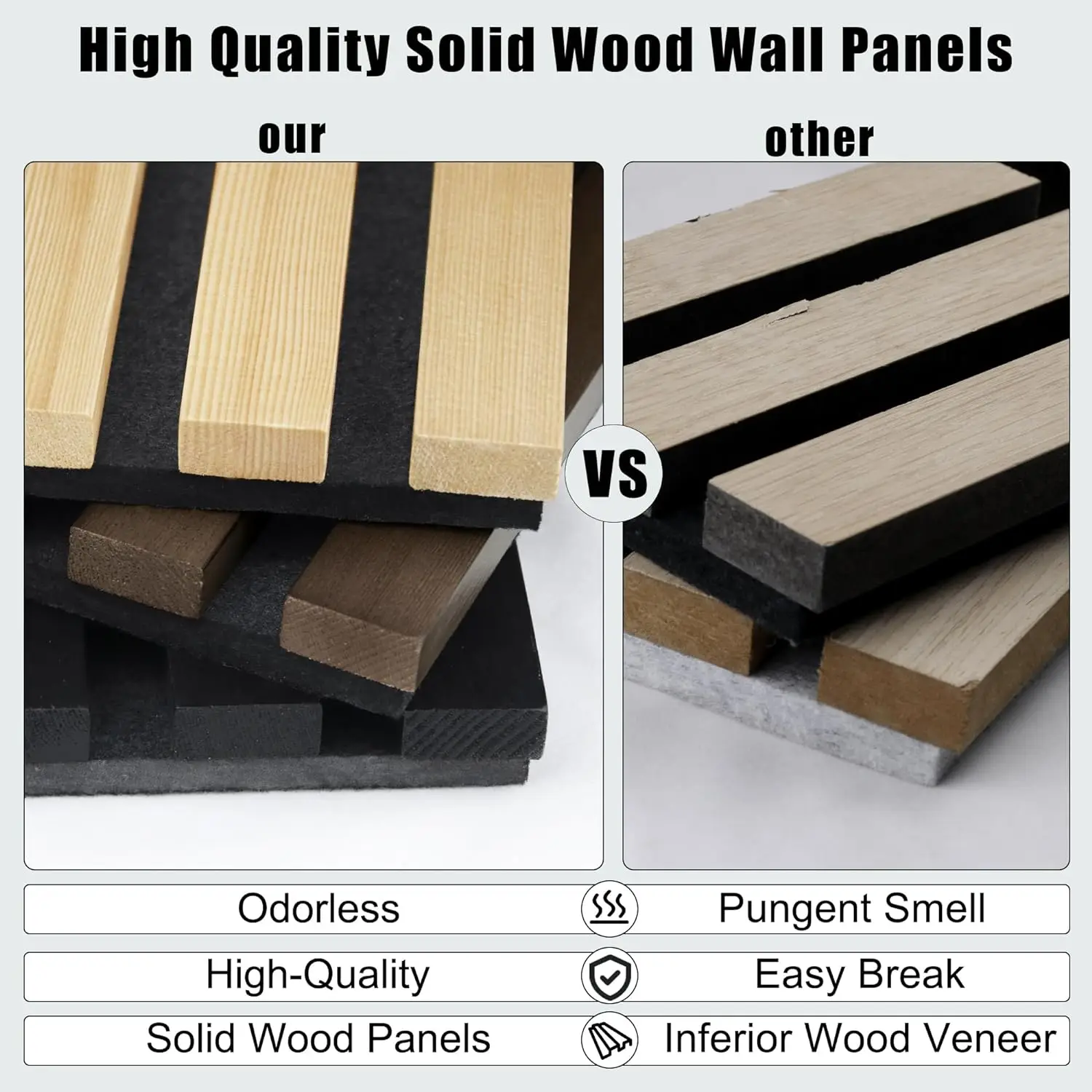 buy acoustic panels sound absorption Boards Polyester Fiber Felt wood slat panel wall panel for Interior decoration