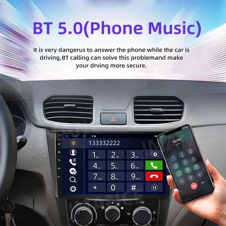 Factory Supply 8-Core Ram 2Gb Rom 32Gb Android 10 4G Fm Am Dsp Rds 9Inch Android Car Stereo Auto Radio Carplay