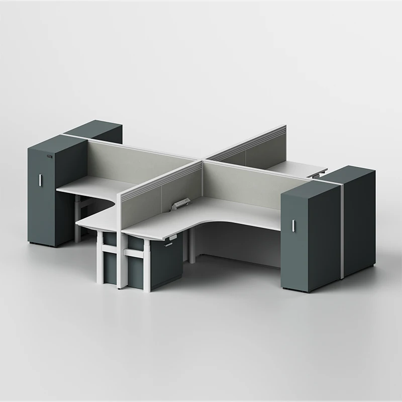 Modern Office Furniture 4 6 8 Person Workstation Call Center Cubicle Office Partition Workstation