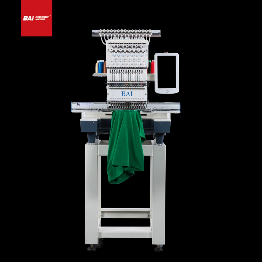 BAI industrial 1200 rpm покрывало для штор 12/15 игл компьютерная плоская вышивальная машина