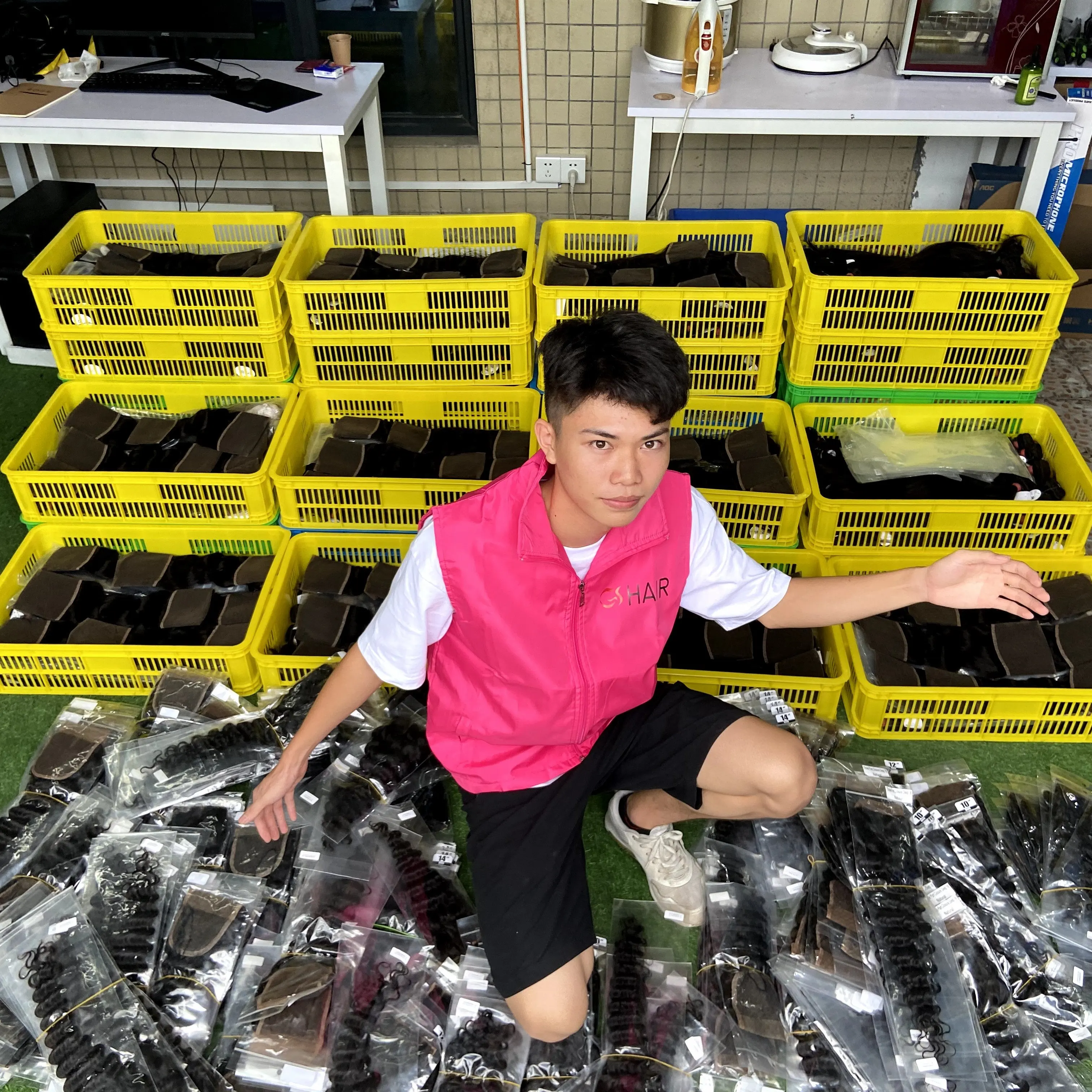 GS 13x6 13x4 Swiss Hd Lace Frontal Wigs Brazilian Hair Lace Frontal,Human Hair Bundles With Closure Set Human Hair Extension Wig