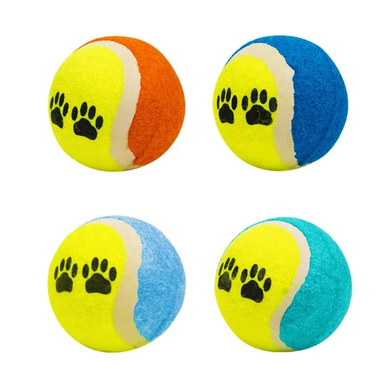 Tennis Training Balls Customized Logo Dog Balls Tennis Toys Pet Tennis Ball With Logo