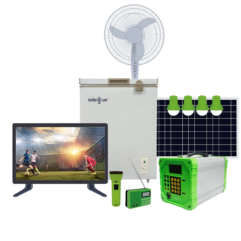 Led Solar Lantern Fan system Solar Electricity Generating Generation