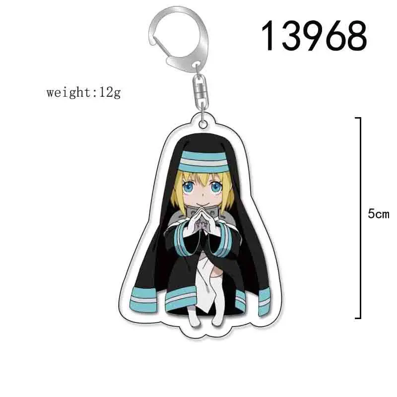 Wholesale Anime Fire Force Peripheral Acrylic Transparent Keychain