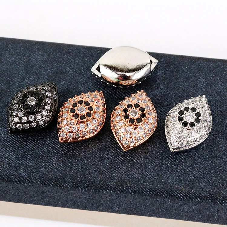 CZ6663 высококачественные бусины EvilEye с кубическим цирконием и