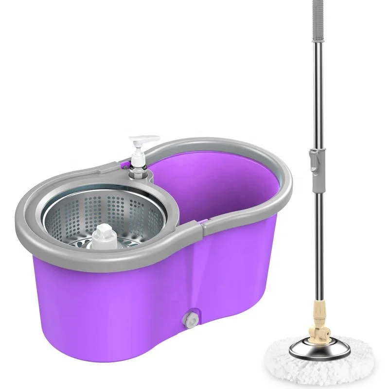  Guzex Household Spin magic spin mop 360 with microfiber head refill and stainless twisted