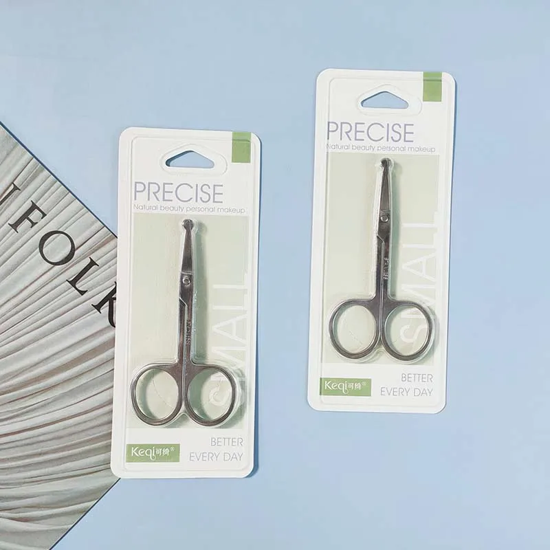 Manufacturer Cosmetic Shaping Tools Makeup Scissors China Custom Satin OEM Steel Stainless Logo Nail Style Finger Beauty Packing