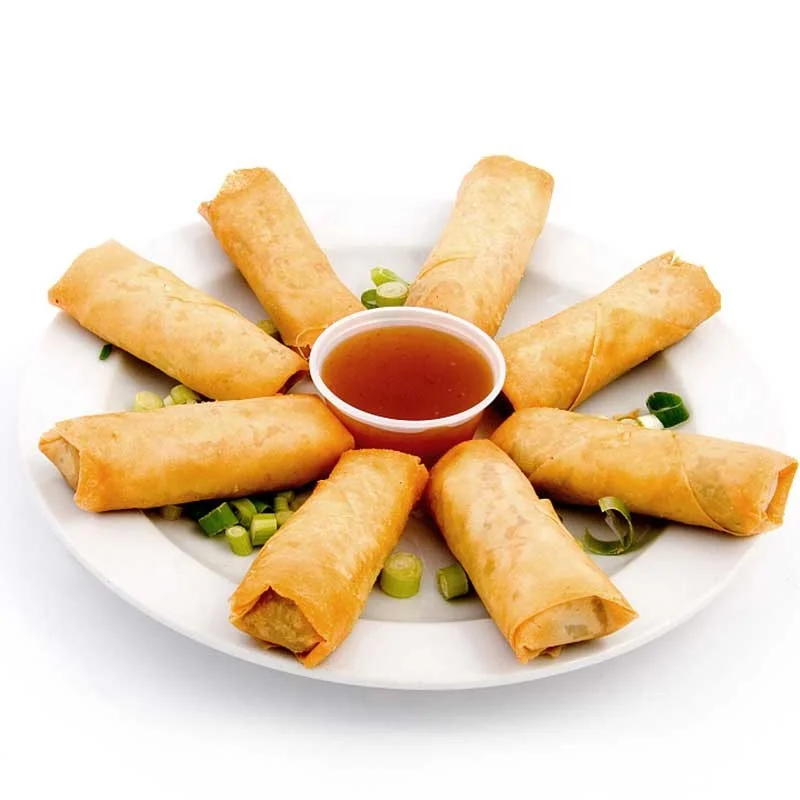 Sinocharm китайская простая Восточная еда Dimsum Снэк овощной рулон IQF замороженная жареная пружина