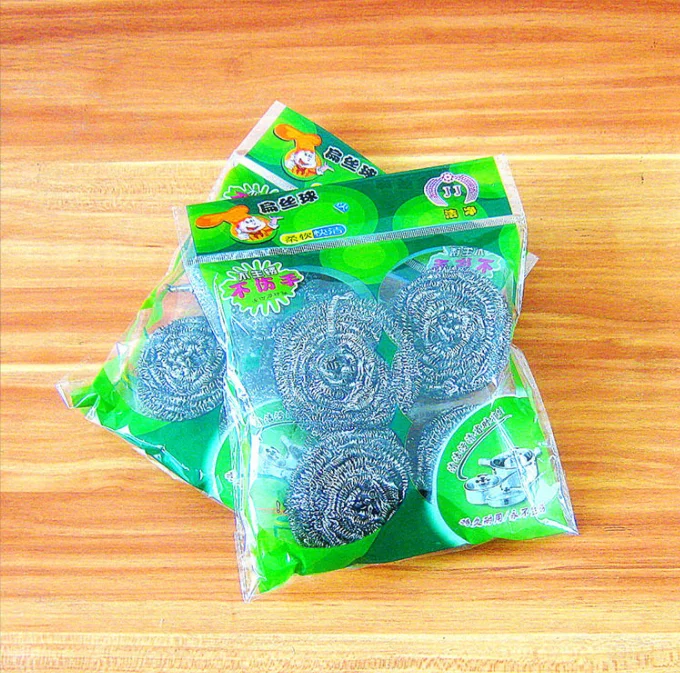 Лидер продаж 2022 новый дизайн оптовая продажа бытовые инструменты для уборки кухни стальная шерсть набор из 4 шт./набор 6 шт.