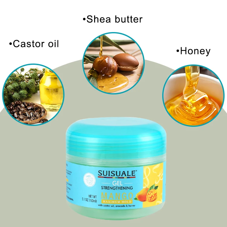 Private Label Custom Logo Hair Styling Products Wax Hair Gel For Black Women Men
