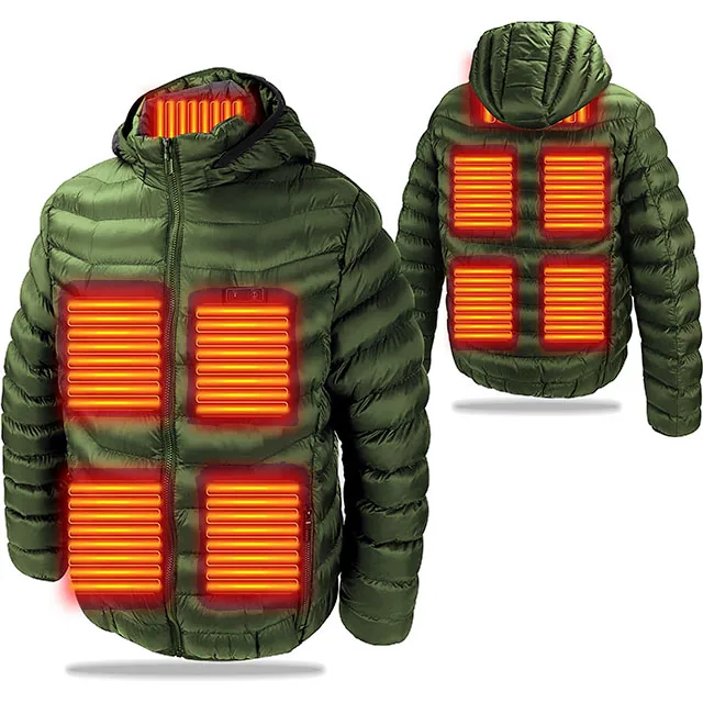 AQTQ Manufacture Winter Unisex  Heated Jacket with battery Down Jackets