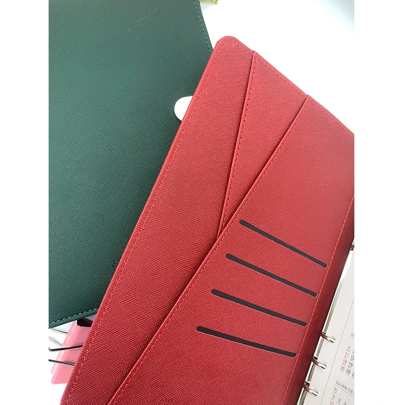 Professional Custom 8000mah Loose Leaf Pu Leather Power Bank Notebook For Business Gift