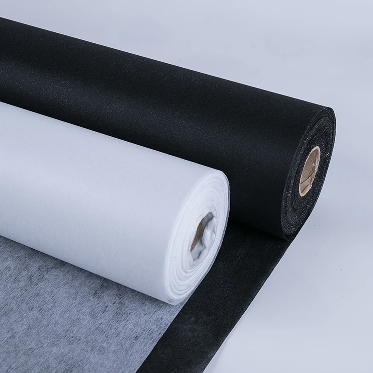 Cut away nonwoven interlining gum stay 1050HF 100% polyester fusible interfacing fabric