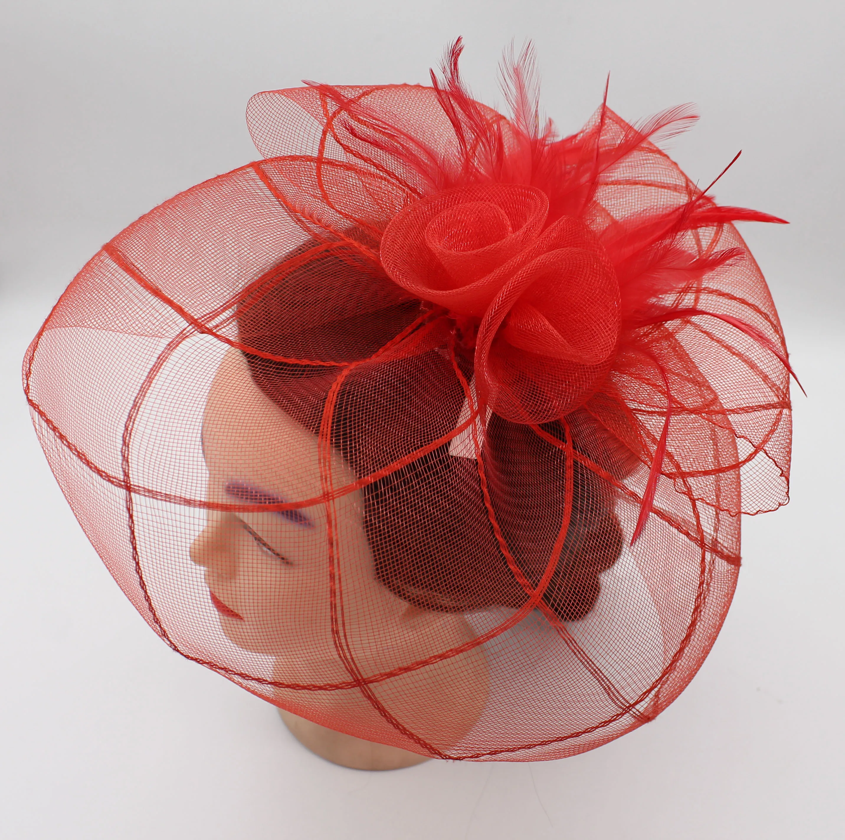 Fashion style Wedding Party Mesh Headband Hairwear Fascinator pillbox hat for women