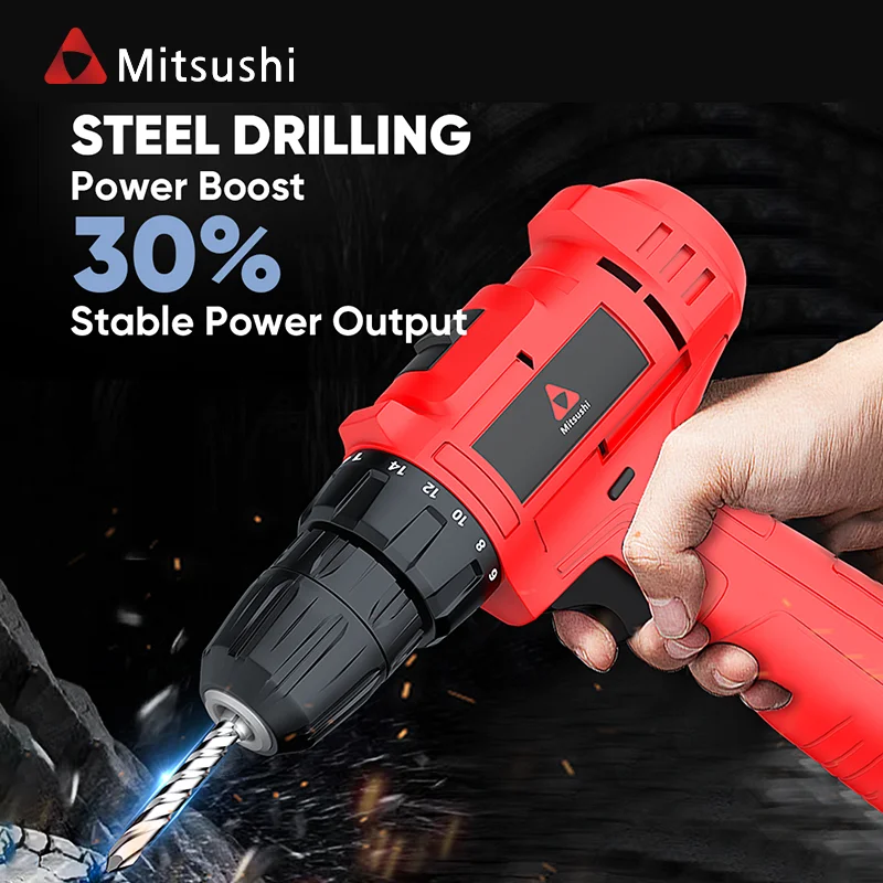 Mitsushi Low Price Wholesale Cordless Drill Driver Set Durable Drill Driver Set With High-End Quality