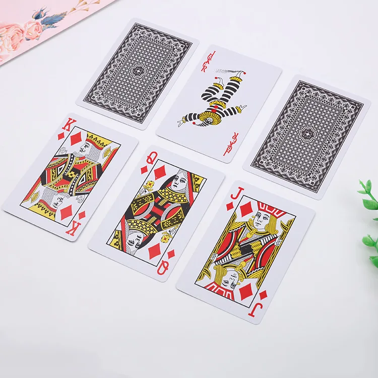 Mixed Loading Double Color Printing Poker Card Recycled PVC 0.25MM Playing Card Poker