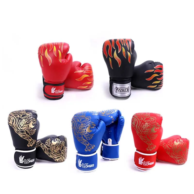 Design Your Own Boxing Gloves Japanese Leather Latex Print OEM Logo Film Inside Plastic Color Feature Material Adults People SBR