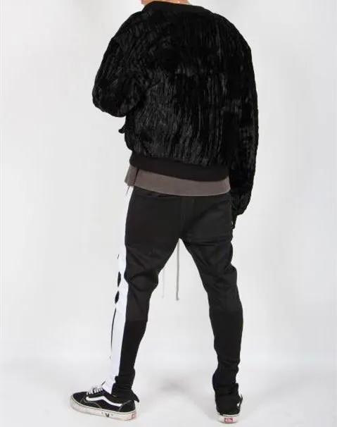 OEM custom label high quality dropshipping stock mens velvet jacket