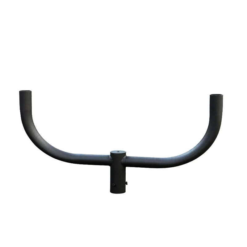 Round Steel Bullhorn with 2 Arms at 180 Degrees
