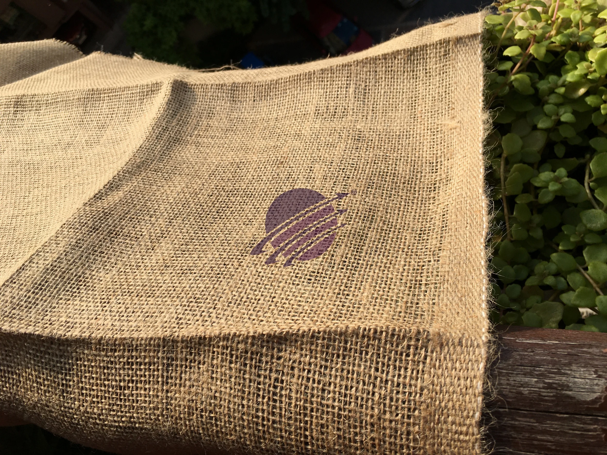 Bio degradable Jute Hessian cloth used as cover in construction