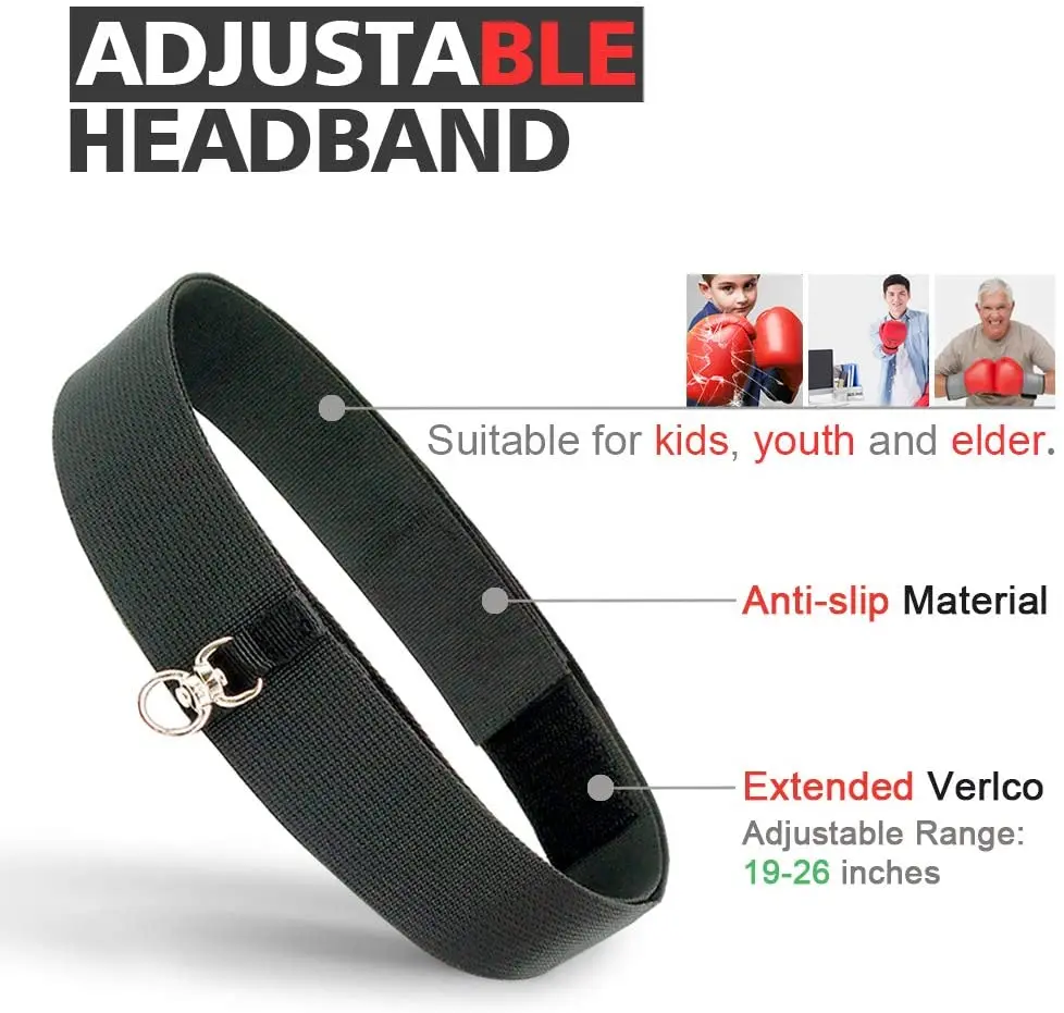 
Indoor gym fitness elastic speed punching training headband boxing reflex ball 