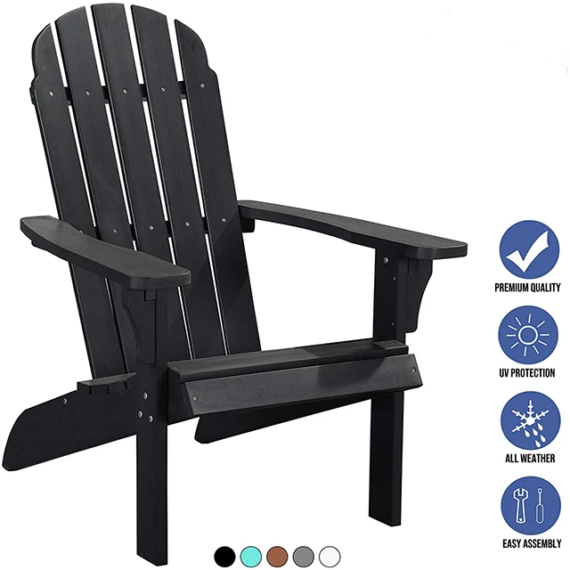  Складной стул Adirondack садовый патио Полиэтиленовая пластиковая уличная мебель современное силовое покрытие водонепроницаемость 30-35 дней 100