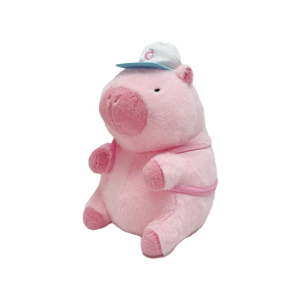 Voice Recorder Box Soft Stuffed Farm Animal Toys Plush High Quality Capybara Plush Stuffed Animal Toy