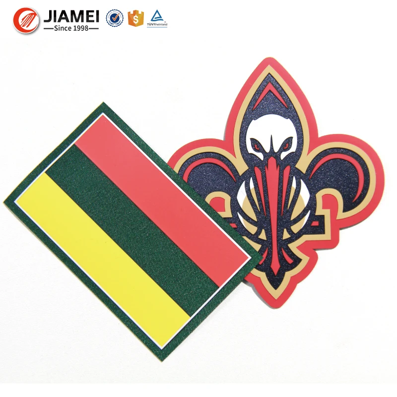 3D High Quality Silicone Heat Transfer Patch with Fabric for Sports Clothing