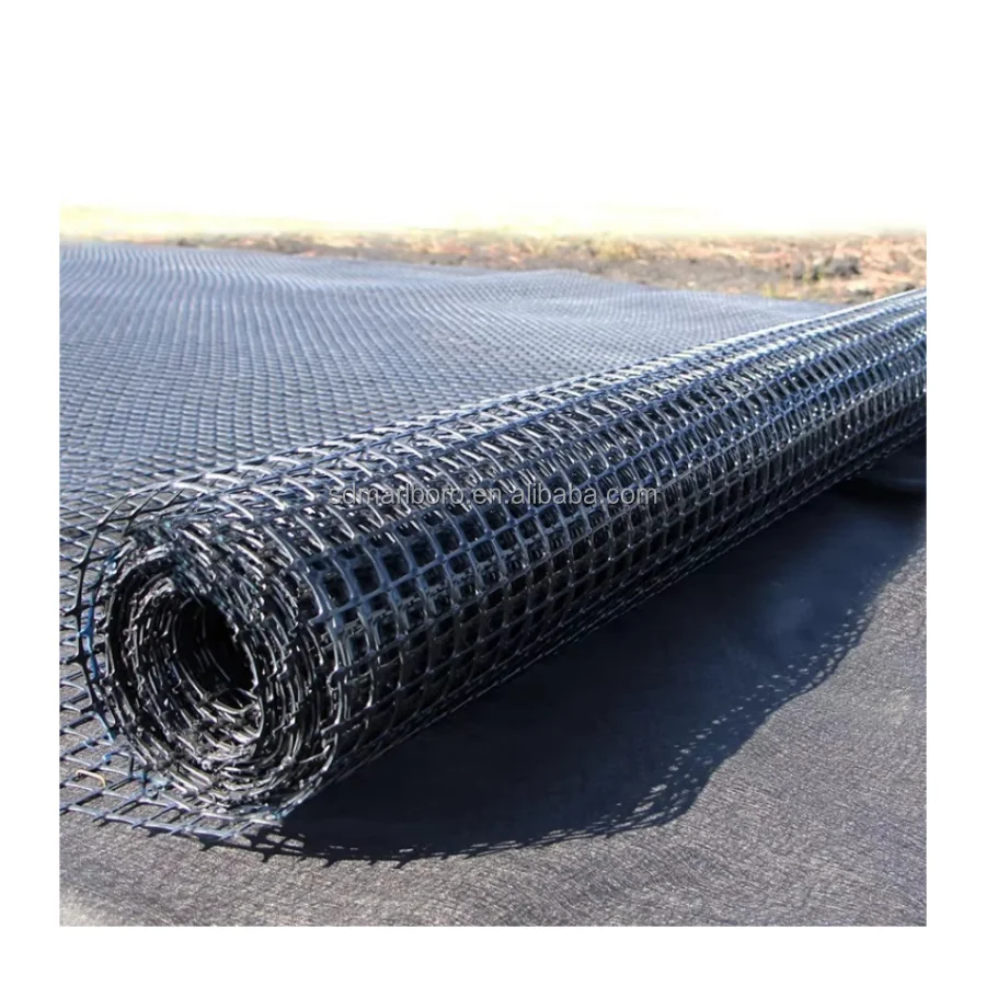 Polyester Geogrid Slope Stabilization Plastic Geogrid for Road Construction Civil Engineering Construction Biaxial Geogrid